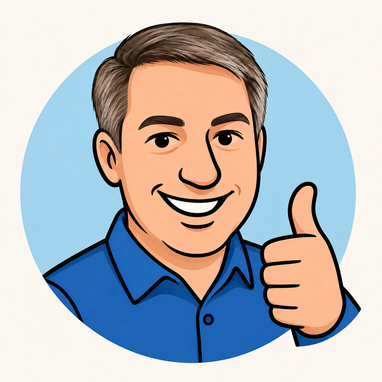 Adam Sherman giving a thumbs up